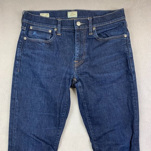 J Crew Mens Pants 31 Blue Jeans 484 Stretch Slim Tapered Japanese Denim 31x30 - Picture 2 of 14